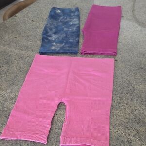 Nikibiki Bundle Of 3 Stretchy Workout/Yoga Shorts